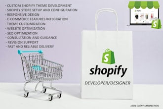 create a stunning shopify store and website for your online success