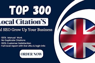 list your business in 300 uk local citations and directories