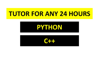 tutor you python and c plusplus languages in any of 24 hours