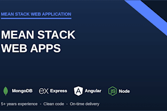 develop a mean stack web application with angular node and mongodb