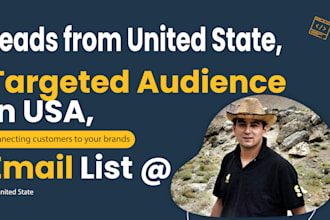 provide email list , leads , audience list from united state USA