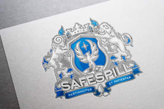 create modern emblem, family crest, crown logo within 6 hours