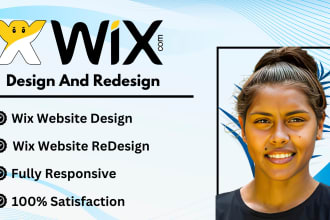 design wix website, build wix website and do wix website redesign