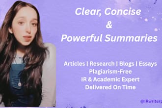 summarize articles and research papers