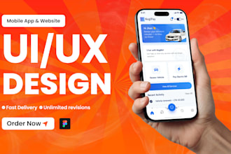 design mobile app UX UI in figma with prototype