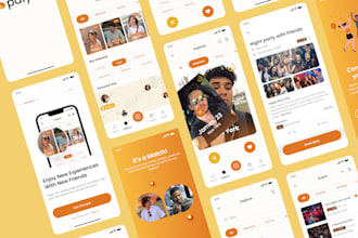 design modern mobile app UI in figma