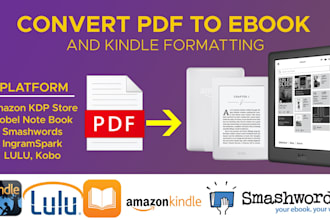 convert pdf to epub and ebook formatting
