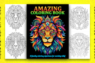 design adult coloring pages, coloring book, kids coloring book for kdp