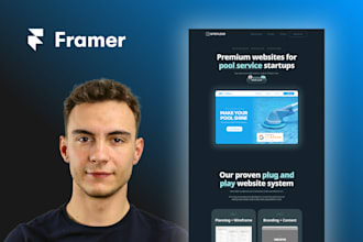 design or develop framer website, framer landing page, convert figma to framer