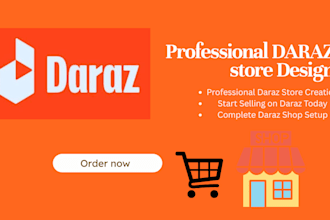 create a professional daraz store ready to sell