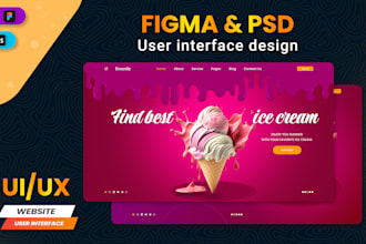 create figma ui ux design and website ui design