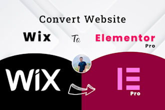 convert wix to elementor pro wordpress website