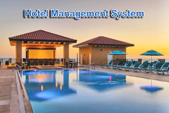 develop the hotel management system with website