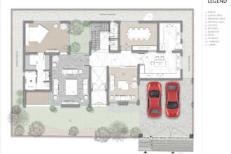 render 2d architectural plans, elevations, sections in photoshop