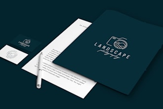 design camera photography and drone logo with brand identity
