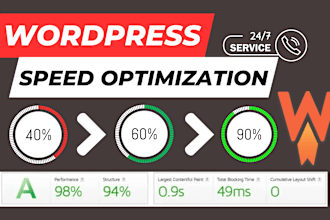 do any wordpress speed optimization and increase page speed