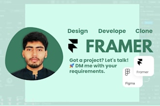 be your framer expert designer, clone framer website
