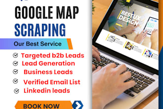 scrape google map with verified contact address, business directory and b2b lead