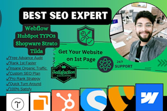 webflow SEO and optimize hubspot, typo3, shopware, strato, tilda google ranking