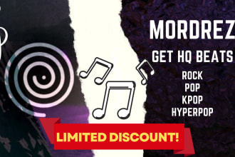 produce exclusive rock, pop, hyperpop, kpop beats