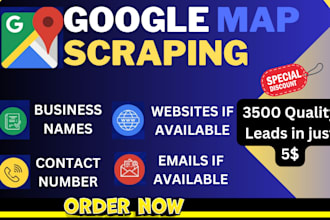 do google map scraping, b2b lead generation and b2b data extraction