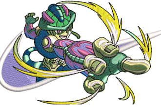 do embroidery digitizing in 1 hour in dst,pes or any format