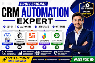 setup freshsales follow up email jobtread dubsado quickbooks zapier integration
