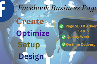 create, setup and design professional facebook business page
