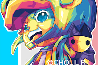 transform your favorite anime into awesome wpap art