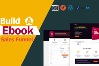 design ebook sales funnel, ebook landing page