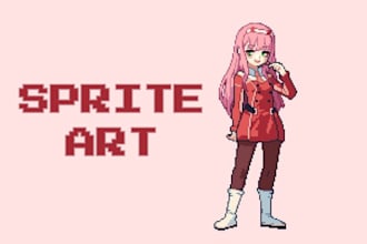 create pixel art, sprite, pixel art animation, pixel art illustration