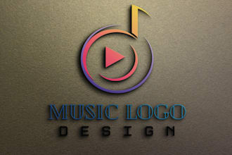 give best quality music, artist, producer, dj or studio record logo