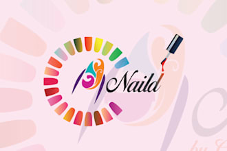 provide attractive salon, hair dresser, nail polisher, girls beauty logo