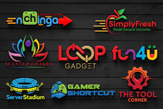 do fascinating online ecommerce website store, business or brand logo