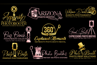 design luxury 360 photo booth or any photobooth logo