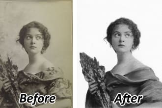 sketch your photo to the black and white portrait art