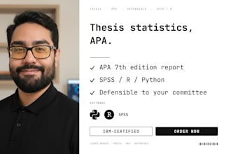 statistical analysis for thesis and dissertations apa report