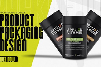 do amazon packaging design and product label design