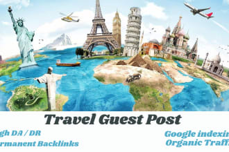do travel guest post on high da 72 travel blog with SEO backlinks