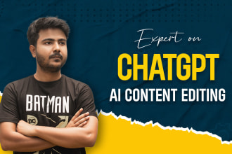 write SEO optimize article using chatgpt, ai content editing