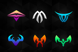 design simple minimalist logo for esport, twitch, youtube and gaming