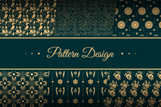 create unique seamless textile or clothing pattern