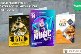 do creative magazine ad, poster, flyer design in 6 hours