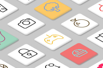 design custom icon pack for a website or app