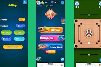 devlop multiplayer carrom pool game