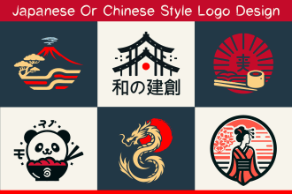 design a stunning japanese or chinese style logo in 24 hours