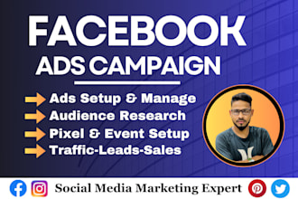 setup facebook ads campaign and instagram ads specialist