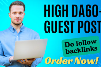 do general guest post high da90 with do follow backlinks
