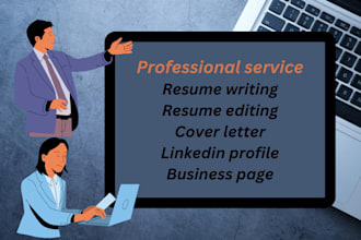 write your resume, cover letter and linked in profile intro