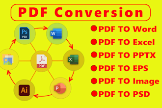 convert any pdf format to ms word or ms excel